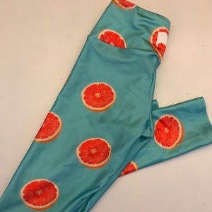 Goldsheep grapefruit leggings NWOT! Size xs.